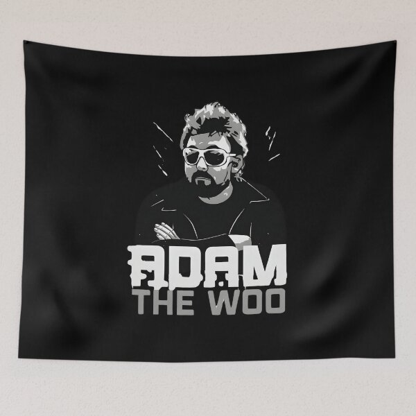 Item preview, Monochrome Adam The Woo Bold Typography designed and sold by JulieHampto.