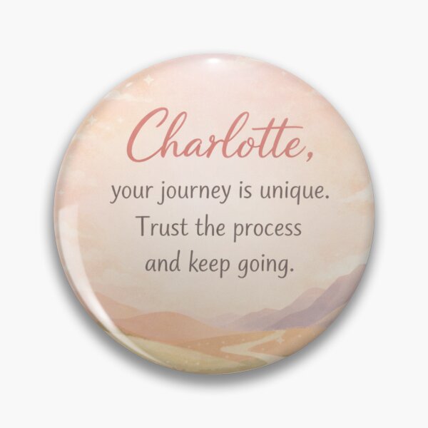 Item preview, Charlotte – Your Journey Is Unique | Personalized Motivational Quote Art designed and sold by Pink Decor .