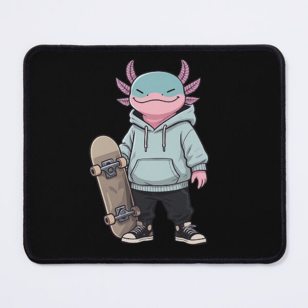 Item preview, Skater Axolotl – Chill Streetwear Skateboard Illustration designed and sold by ColorSplash123.