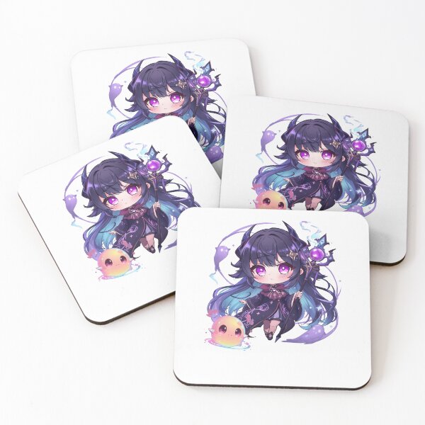 Item preview, Seraphyne Mourndusk – Cute Necromancer of Dark Spirits | Chibi Anime Fantasy Art designed and sold by Monzora.