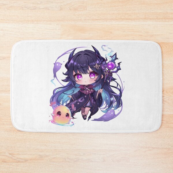 Artikelvorschau, Seraphyne Mourndusk – Niedliche Nekromantin der dunklen Geister | Chibi-Anime-Fantasy-Kunst entworfen und verkauft von Monzora.