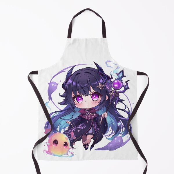 Item preview, Seraphyne Mourndusk – Cute Necromancer of Dark Spirits | Chibi Anime Fantasy Art designed and sold by Monzora.
