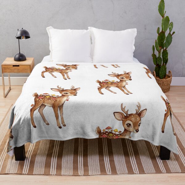 Item preview, Magical Cottagecore: Mushroom Fawn's Spots designed and sold by bapupa.
