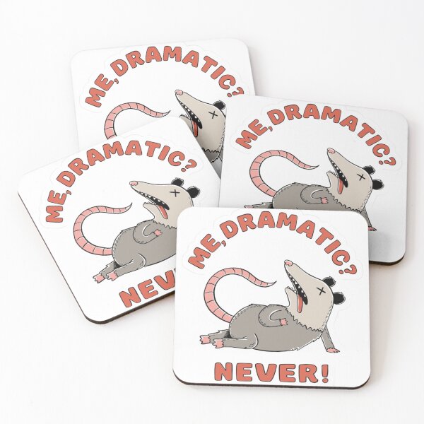 Item preview, Screaming Opossum "I'm A Delight" Feral Animal Meme designed and sold by JossDesign15.
