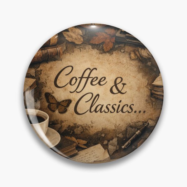 Item preview, Coffee and Classics Dark Academia Vintage Design designed and sold by Mauswohn.