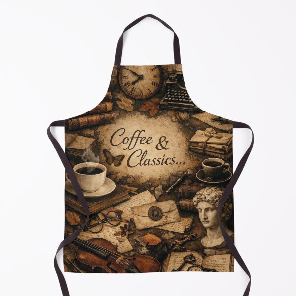 Item preview, Coffee and Classics Dark Academia Vintage Design designed and sold by Mauswohn.