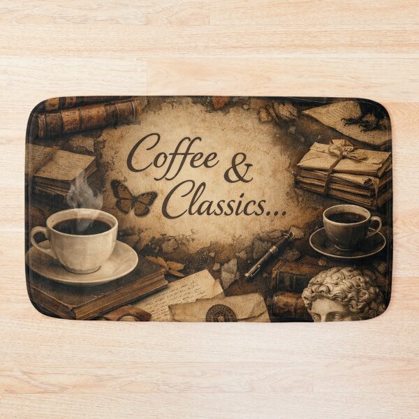 Item preview, Coffee and Classics Dark Academia Vintage Design designed and sold by Mauswohn.