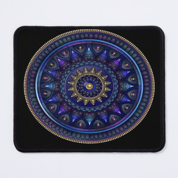 Item preview, Beautiful magestic blue circle mandala art designed and sold by NivyasArtistry.