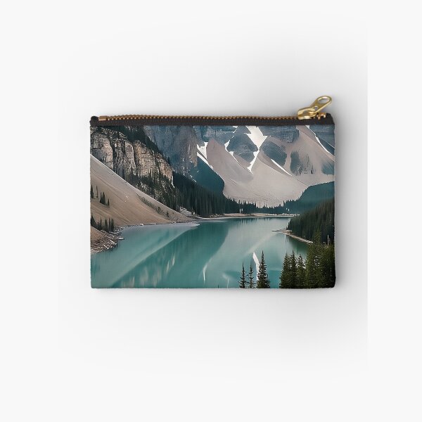 Item preview, Paisaje del lago Moraine en las Montañas Rocosas Canadienses designed and sold by Bright Vibe Designs.