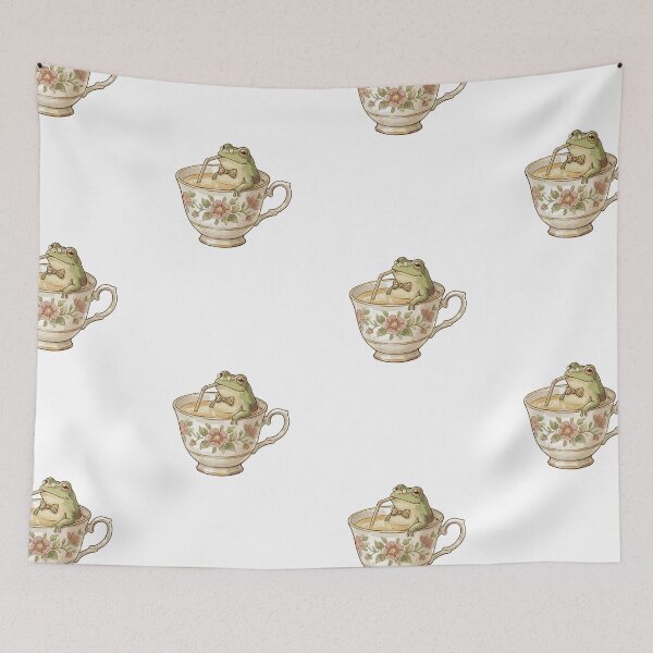Item preview, Magical Tea Party: Tea-Cup Frog's Sip designed and sold by bapupa.
