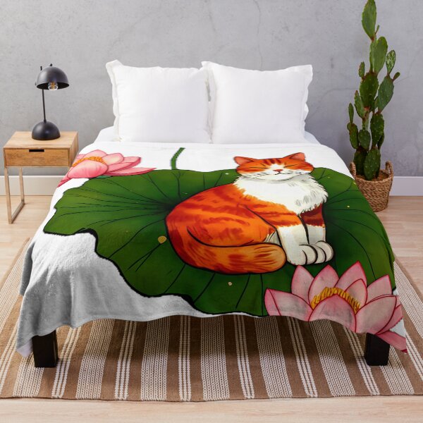 Item preview, Lotus Pond Whiskers: Cats in Bloom designed and sold by meesub.