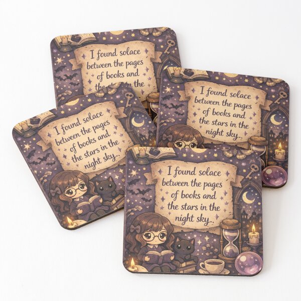 Item preview, I found solace between pages Dark Academia Design designed and sold by Mauswohn.