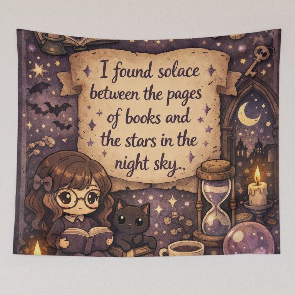 Item preview, I found solace between pages Dark Academia Design designed and sold by Mauswohn.