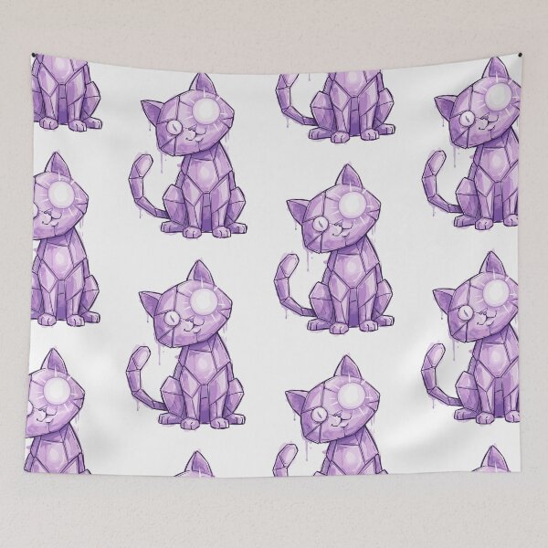 Item preview, Y3K Art: Abstract Alien Cat designed and sold by bapupa.