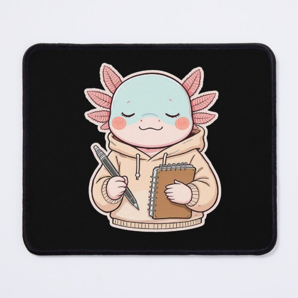 Item preview, Calligraphy Axolotl – Calm Handwriting Hobby Illustration designed and sold by ColorSplash123.