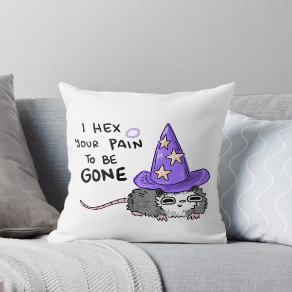 Item preview, I Hex Your Pain To Be Gone Opossum Wizard Magic designed and sold by JossDesign15.