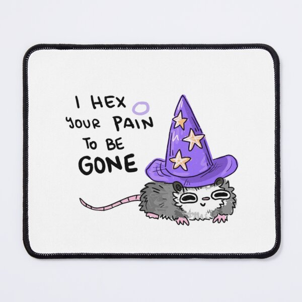 Item preview, I Hex Your Pain To Be Gone Opossum Wizard Magic designed and sold by JossDesign15.