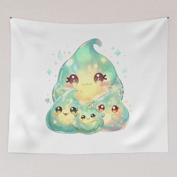 Item preview, Monzora Healing Slimes – Rare Curebearers | Cute Fantasy Slime Art designed and sold by Monzora.