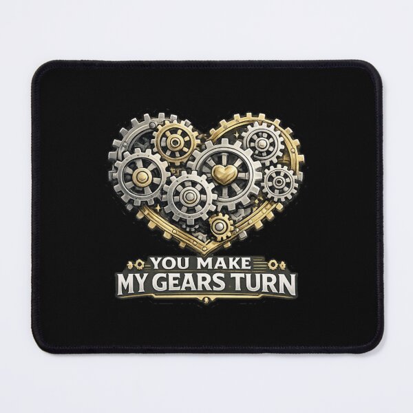 Item preview, You Make My Gears Turn – Mechanic Valentine Quote designed and sold by PunchDrop.