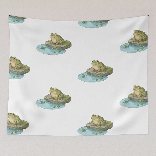 Item preview, Zen Art: Pond Frog Contemplation designed and sold by bapupa.