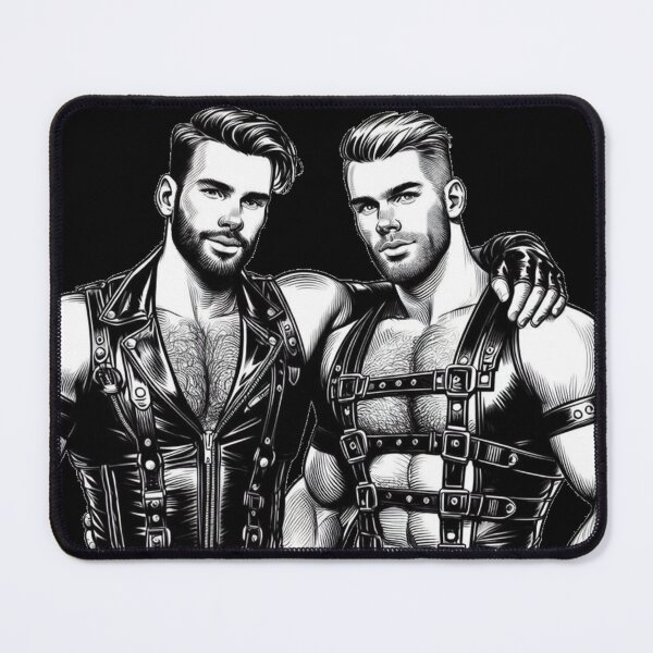 Item preview, Gay Leather Bar Dan & Brad Pride Berlin Graphic Design designed and sold by ItsAKinkThing.