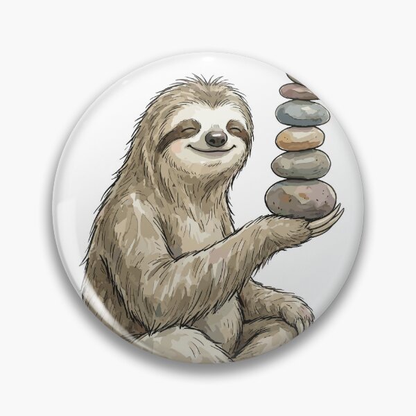 Item preview, Zen Art: Stone Stacked Sloth designed and sold by bapupa.
