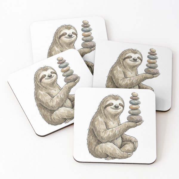 Item preview, Zen Art: Stone Stacked Sloth designed and sold by bapupa.