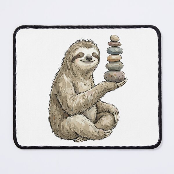 Item preview, Zen Art: Stone Stacked Sloth designed and sold by bapupa.
