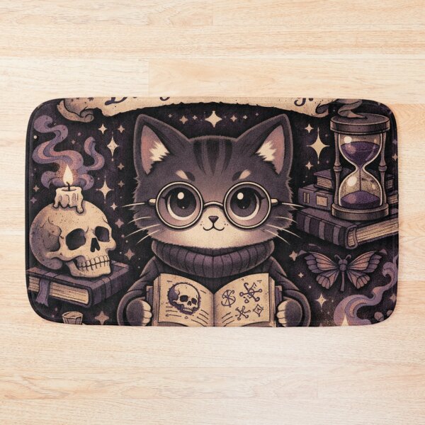 Item preview, Knowledge is a Dangerous Thing Dark Academia cat designed and sold by Mauswohn.