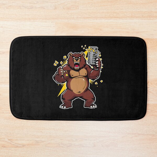 Item preview, Funny Angry Bear Grating Cheese Hater Kitchen Humor designed and sold by IDesiwork ⭐⭐⭐⭐⭐.