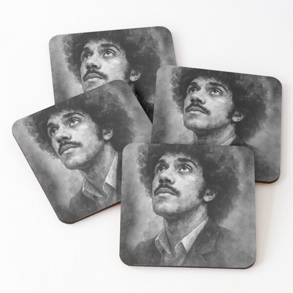 Item preview, Moody Phil Lynott Watercolour Portrait – Thin Lizzy Rock Legend Artwork designed and sold by ConorKeeganArt.