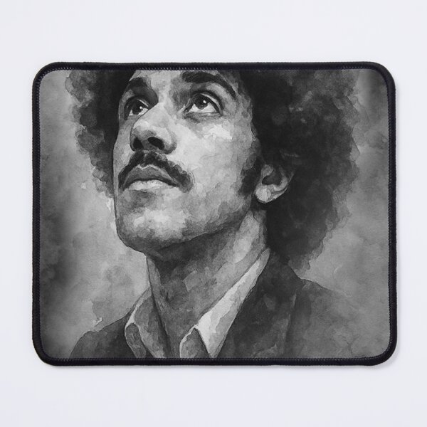 Item preview, Moody Phil Lynott Watercolour Portrait – Thin Lizzy Rock Legend Artwork designed and sold by ConorKeeganArt.