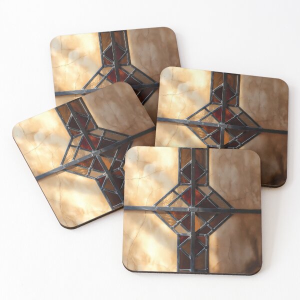 Item preview, Warm Earth-Tone  Abstract Glass Window (image size 7840x11680) designed and sold by Digital-Davinci.
