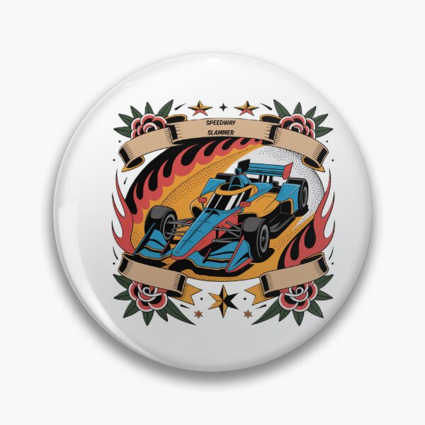 Item preview, Speedway slammer indycar in tattoo style designed and sold by Chris-graphics-art.