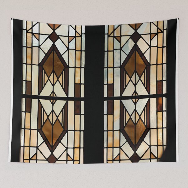 Item preview, Warm Earth-Tone  Abstract Glass Window (image size 7840x11680) designed and sold by Digital-Davinci.