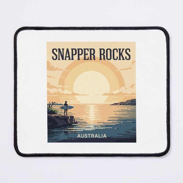 Item preview, Snapper Rocks Australia Pixel Art - Retro 8-Bit Surf Aesthetic Decal designed and sold by CircinusStore.