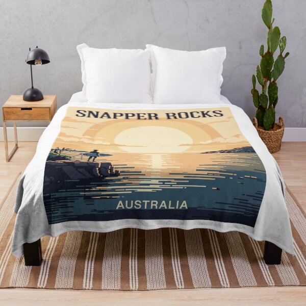 Item preview, Snapper Rocks Australia Pixel Art - Retro 8-Bit Surf Aesthetic Decal designed and sold by CircinusStore.