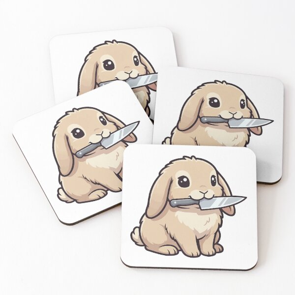 Item preview, I Choose Violence - Cute Rabbit With Knife designed and sold by Petzzz.