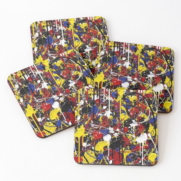 Item preview, Colorful Abstract Paint Splatter Modern Art designed and sold by StylePulsez.