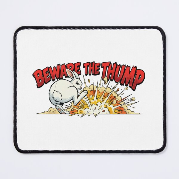 Item preview, Beware The Thump - Angry Stomping Rabbit designed and sold by Petzzz.