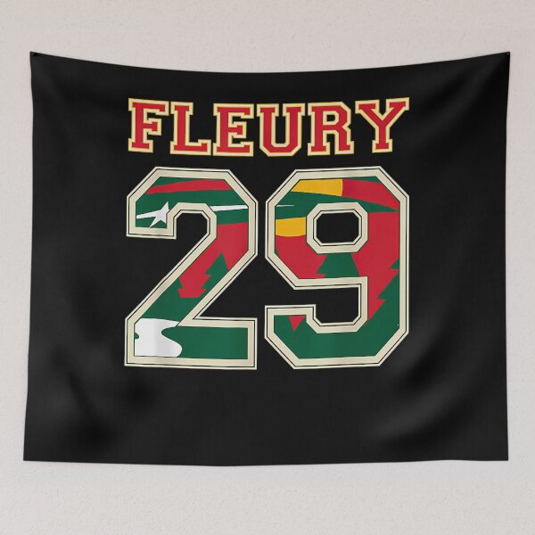 Item preview, Fleury 29 Wild Goalie Flower Minnesota Pro Ice Hockey  designed and sold by JORDHARRELL.