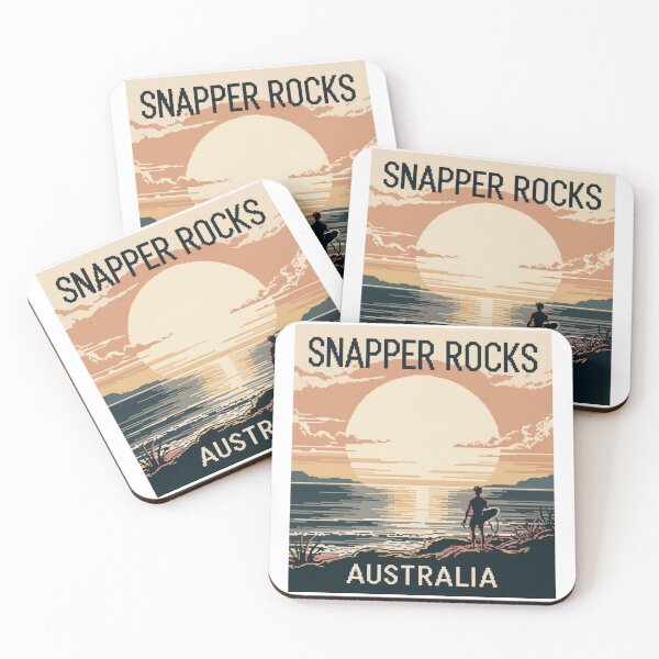 Item preview, Snapper Rocks Australia Pixel Art - Retro 8-Bit Surf Aesthetic Decal designed and sold by CircinusStore.