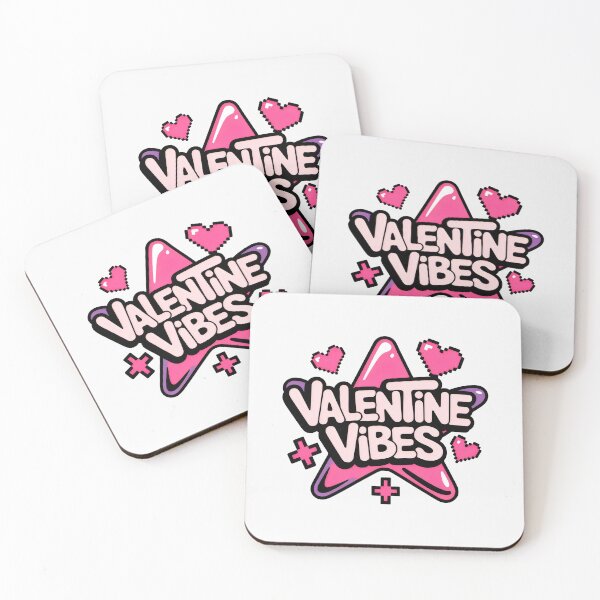 Item preview, Valentine Vibes Cute Y2K Aesthetic Pink Star Art designed and sold by SplashTastic.