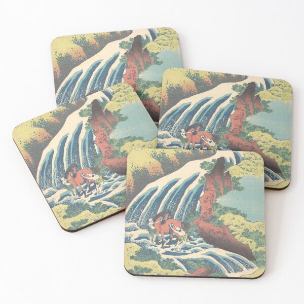 Item preview, La cascada donde Yoshitsune lavó su caballo en Yoshino, provincia de Yamato designed and sold by unsung.art [].