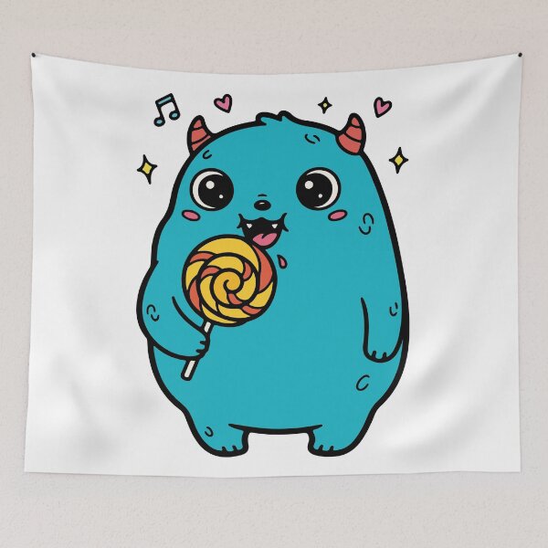 Item preview, Cute Baby Monster Blue designed and sold by LOVE, AMY.