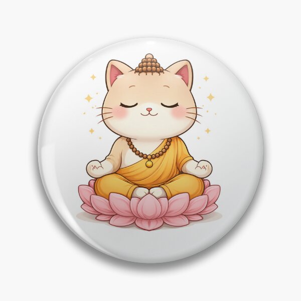 Item preview, Zen Ginger Cat Buddha Meditating Peacefully designed and sold by  Cat Lady.