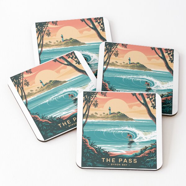 Item preview, The Pass Byron Bay Australia Surf - Vintage Lighthouse Beach designed and sold by CircinusStore.