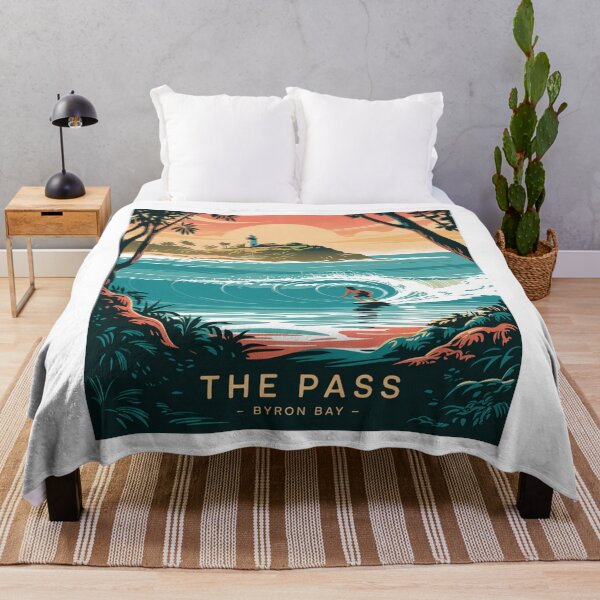 Item preview, The Pass Byron Bay Australia Surf - Vintage Lighthouse Beach designed and sold by CircinusStore.