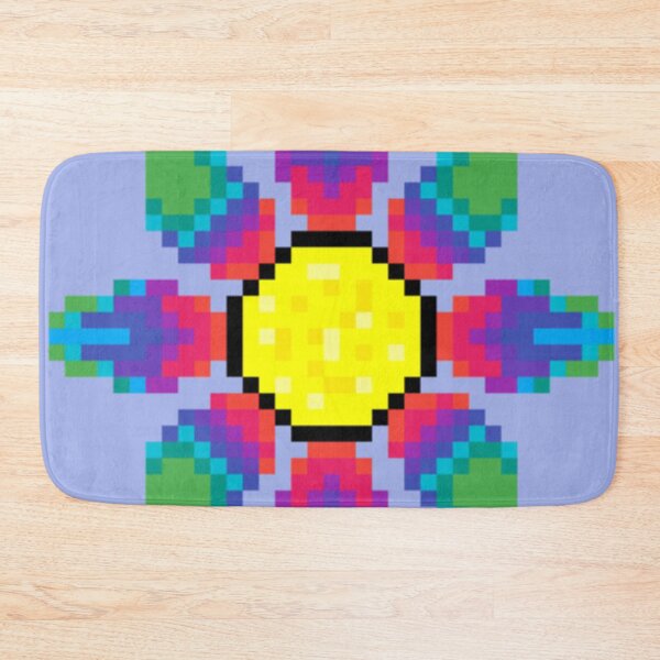 Item preview, Cool Coloured Rainbow Pixel Flower designed and sold by UbiquitousScar.