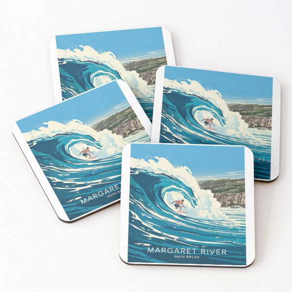 Item preview, Margaret River Main Break Surf - Western Australia Retro Beach designed and sold by CircinusStore.